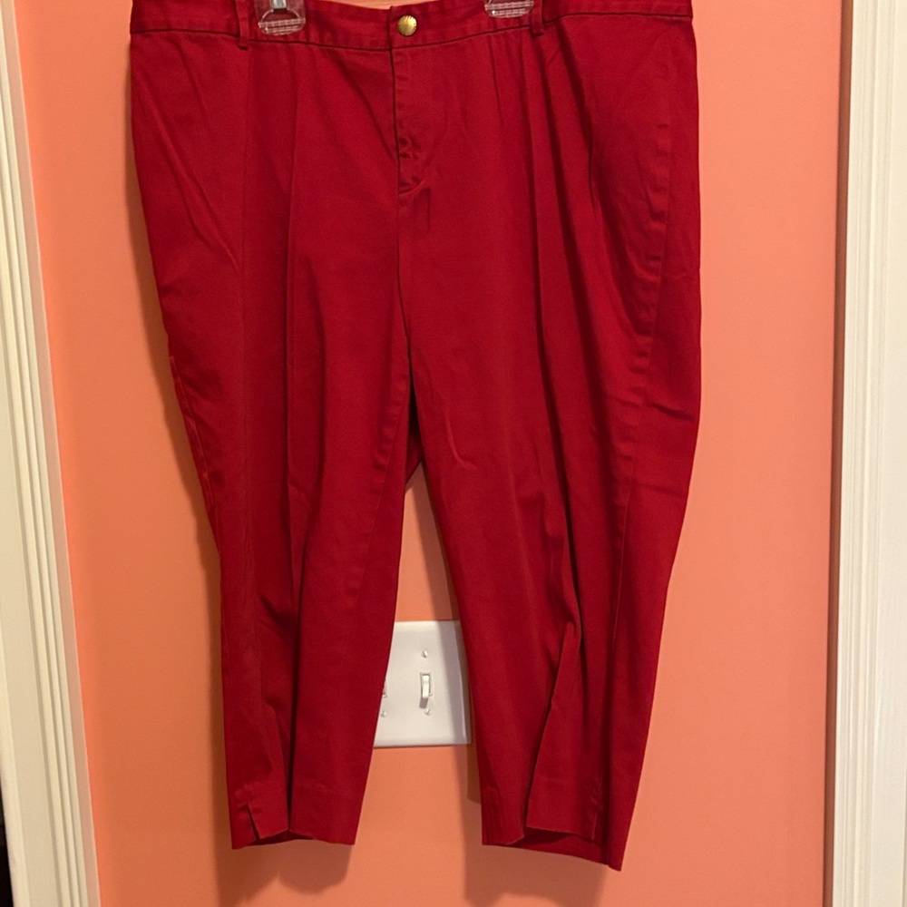 Lauren Ralph Lauren Women's Red Capris